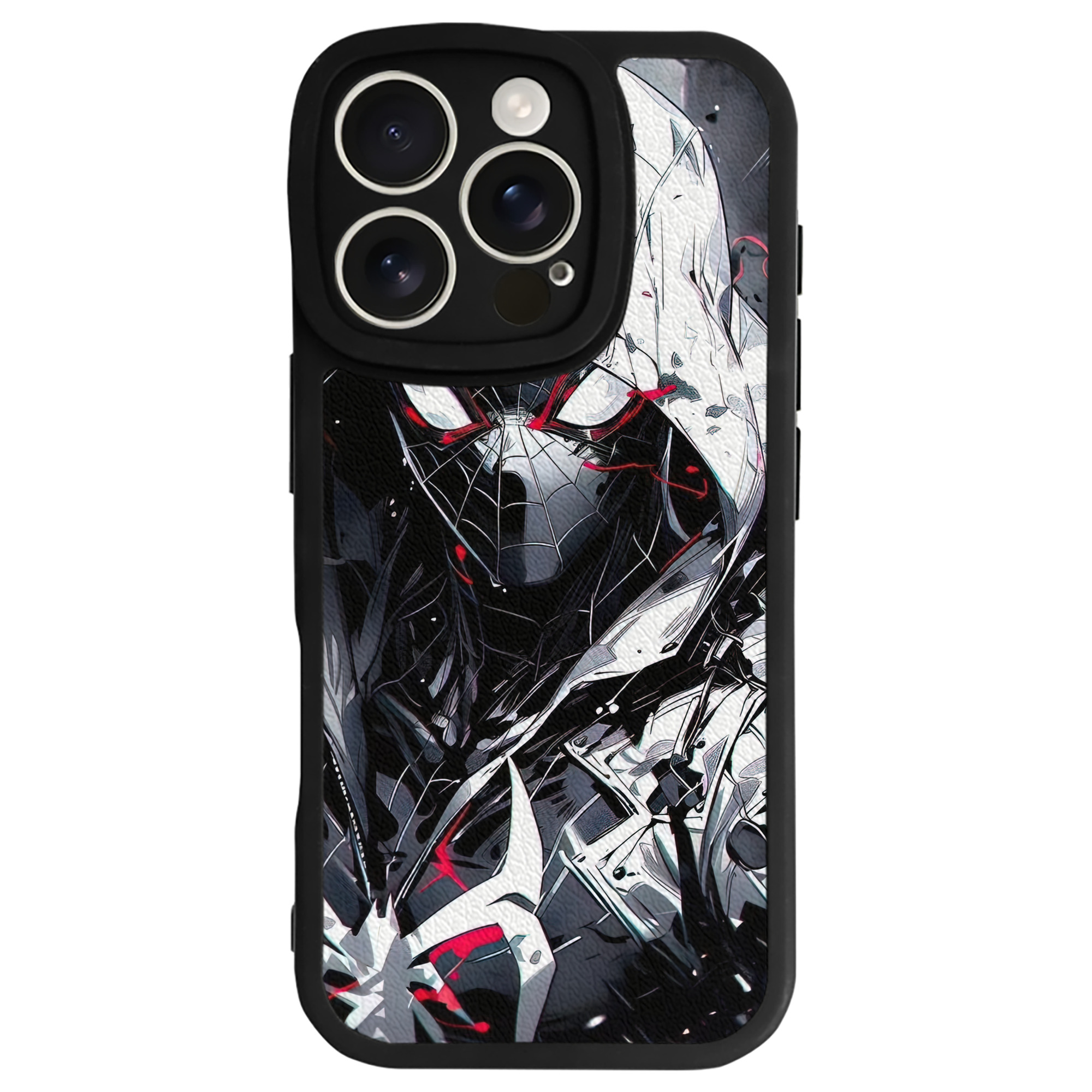 Spider Man スパイダーマン 【iPhone 16シリーズ対応】シリコンスマホケース（レザー調） 材質：シリコン
